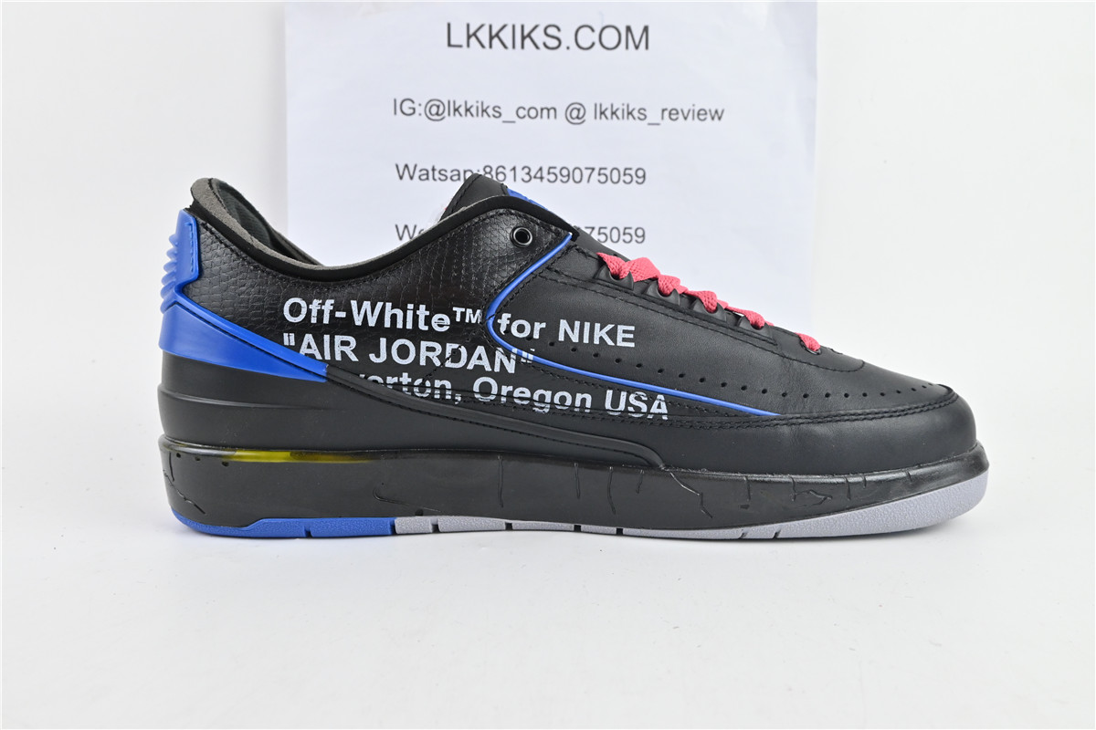 Jordan 2 Retro Low SP Off-White Black Blue